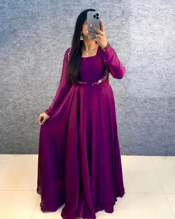 3 In 1 Gown - M, Wine