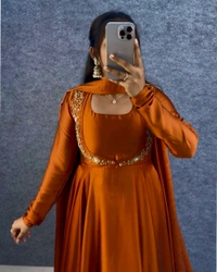 3 In 1Gown - L, Rust Orange