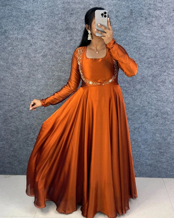 3 In 1Gown - 2XL, Rust Orange