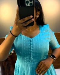 Sara Midi - 5XL, Sky blue