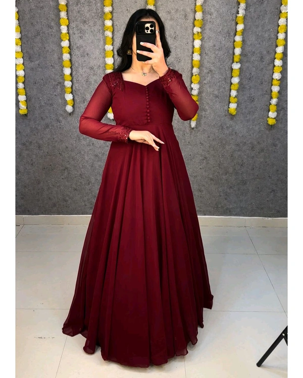 Angel Gown - S, Maroon