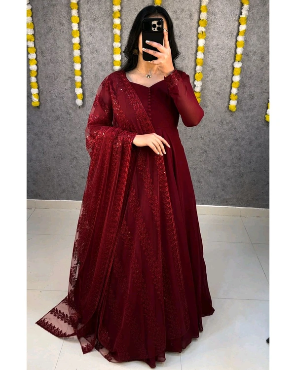 Angel Gown - 3XL, Maroon