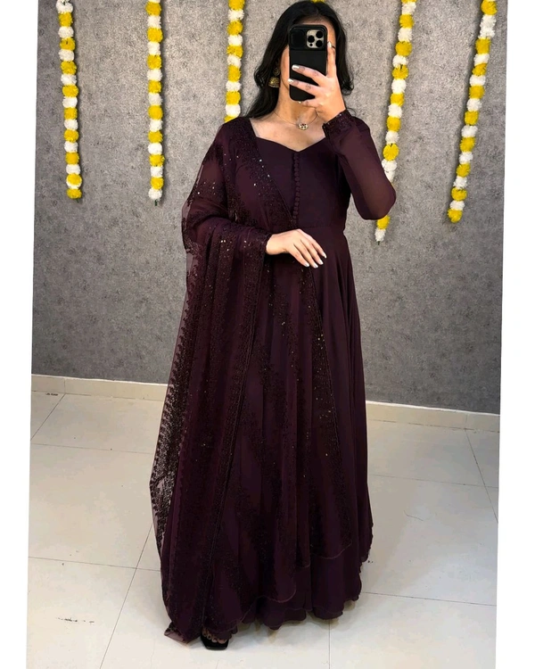 Angel Gown - 4XL, Wine