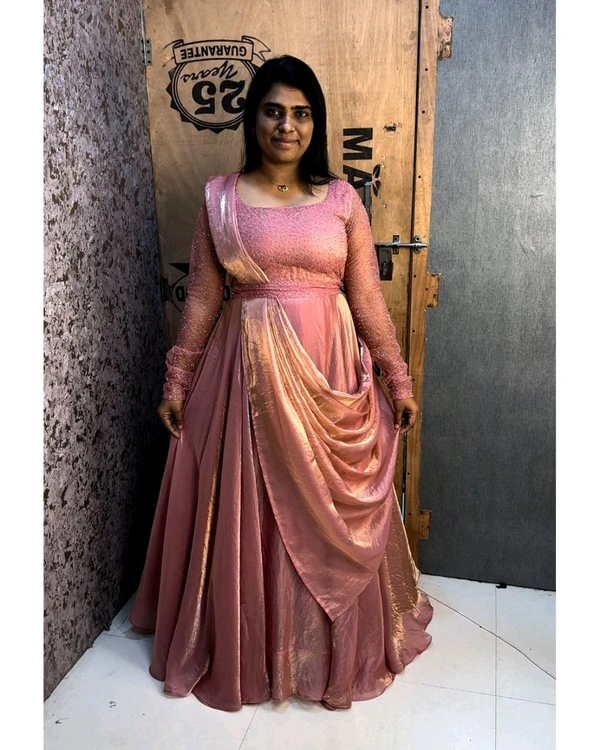 Minmini drape Gown - 3XL, Peach