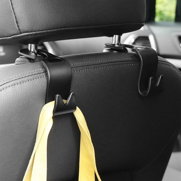 SKVWORLD Universal Car Backseat Organizer Hooks β Heavy-Duty Headrest Hangers for Handbags, Grocery Bags, Wallets & More β Space-Saving & Easy Installation for All Vehicles!