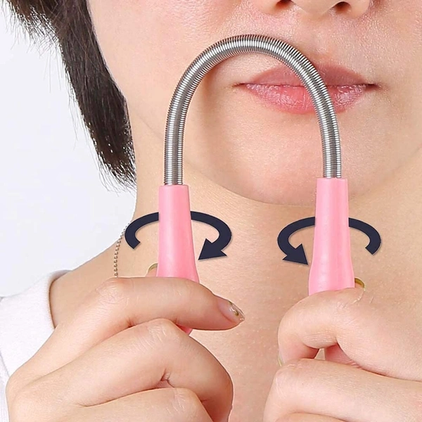 Hair Remover Spring Stick for Women – Removes Unwanted Hair on Upper Lip, Chin, Face, or Neck – Smooth & Quick Shaving Tool|SKVWORLD