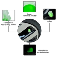 SKVWORLD 4PCS Glow-in-the-Dark Fluorescent Tire Valve Caps β Universal Fit, Luminous Stem Covers for Cars, Bikes & Motorcycles!