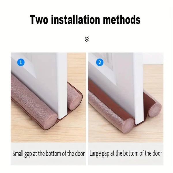 Twin Door Draft Stopper โ Under Door & Window Seal Guard, Adjustable Weatherproof Draft Blocker for Noise, Cold Air, and Dust, Energy-Saving Door Sweep Protector