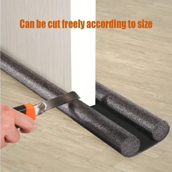 Twin Door Draft Stopper โ Under Door & Window Seal Guard, Adjustable Weatherproof Draft Blocker for Noise, Cold Air, and Dust, Energy-Saving Door Sweep Protector