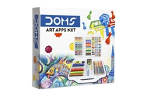 DOMS Art App NXT Kit โ Complete Creative Art Set with Crayons, Pencils, Oil Pastels & Drawing Book for Kids & Artists