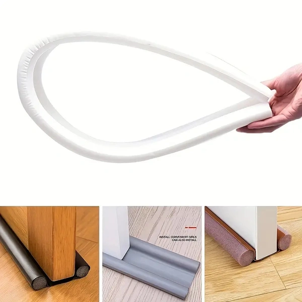 Twin Door Draft Stopper โ Under Door & Window Seal Guard, Adjustable Weatherproof Draft Blocker for Noise, Cold Air, and Dust, Energy-Saving Door Sweep Protector