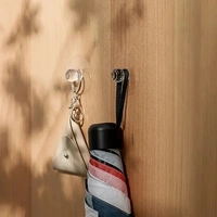SKVWORLD Crystal Door Hook Sticker β Stylish & Strong Adhesive Wall Hook for Home & Office (Pack Of 5)
