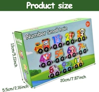 Magnetic Wooden Train Set β Colorful Number & Animal Learning Toy for Kids & Toddlers