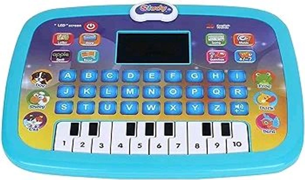 Kids Educational Computer Piano Display Led Screen, with Music and Buttons, Educational Laptop Learner with Screen for Kids Baby's Boys and Girls Players (Education Computer)