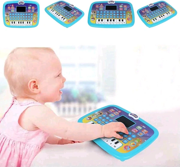 Kids Educational Computer Piano Display Led Screen, with Music and Buttons, Educational Laptop Learner with Screen for Kids Baby's Boys and Girls Players (Education Computer)