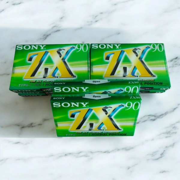 Sony ZX90 Blank Audio Cassette Tape โ 90-Minute High-Quality Recording Tape|SKVWORLD