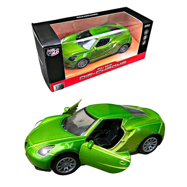 Metal Innova Pullback Toy car with Sound and Light Openable Doors for Kids