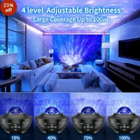 Drumstone Galaxy Star Projector with Music & Remote | 21 Color Modes | Ocean Wave Night Light for Bedroom, Party & Gifts - Free