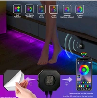 Motion Sensor RGB Under Bed Light Strip – Smart Auto-On LED for Bedroom (20M)