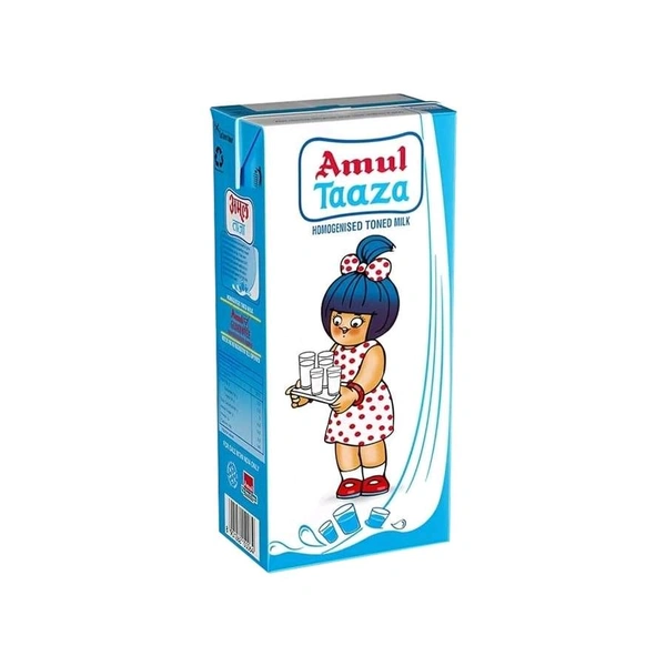 Amul Taaza Milk  - 1Lx12