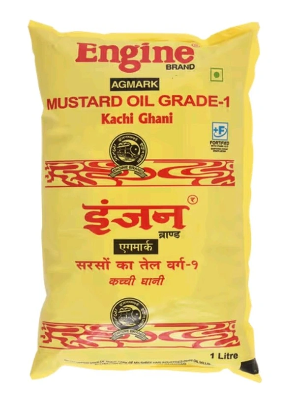 Engine Kacchi Ghani Mustard Oil - 1l Pouch