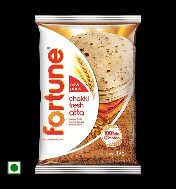 Fortune Chakki Fresh Atta  - 1kg X 5 Packs