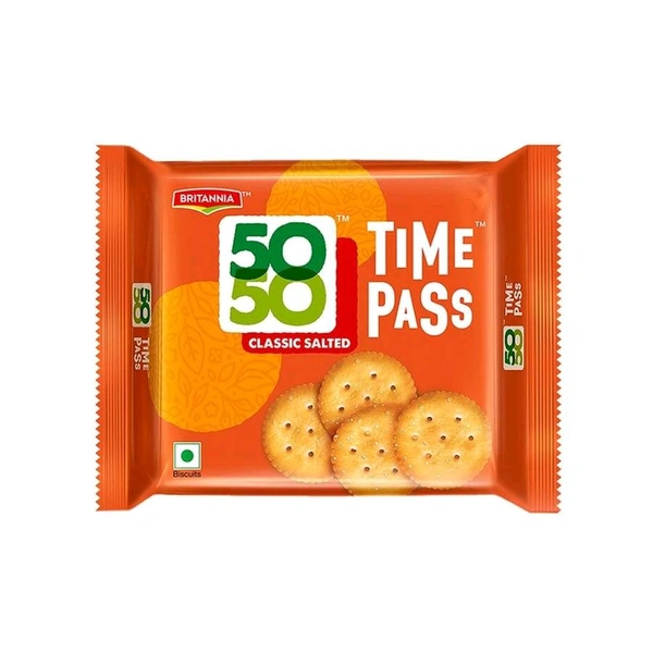 Britannia 50 50 Time Pass Salted 142gm