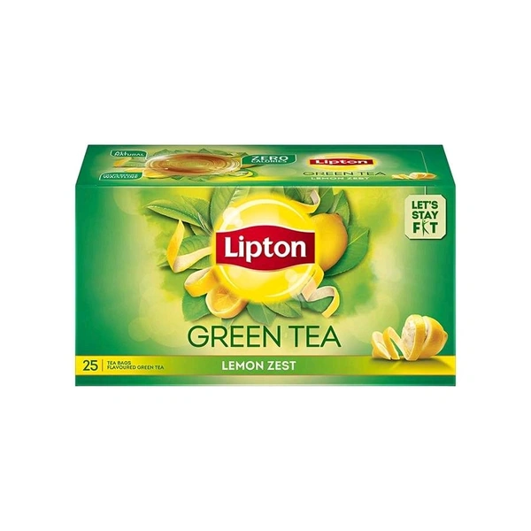 Lipton Green Tea - 25 Tea Bags - Lemon Zest
