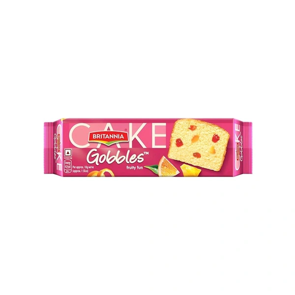 Britannia Slice Cake Gobbles Fruity Fun 110gm