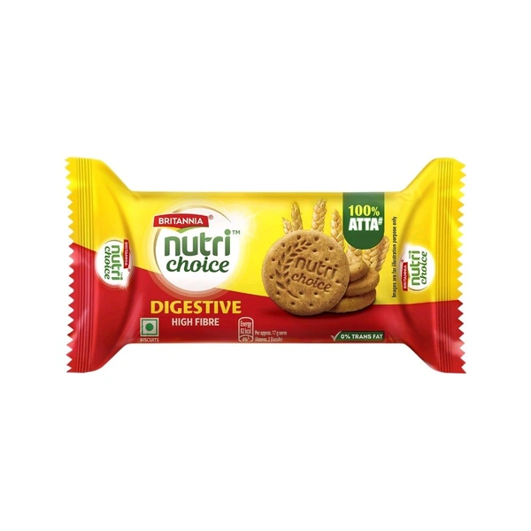 Britannia NutriChoice Digestive High-Fibre Biscuit 100gm