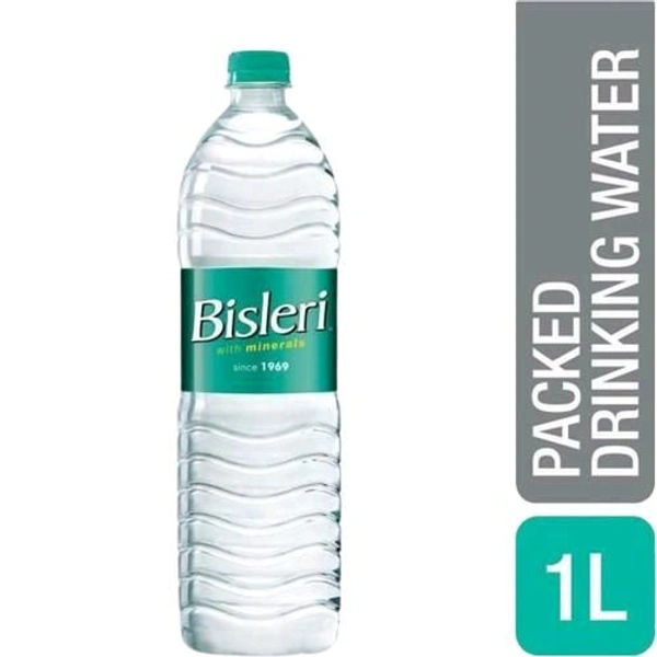 Bisleri Packed Drinking Water Bottle - 1L X 12 Bottle