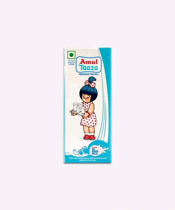 Amul Taaza Milk  - 200ml X 5 Pack