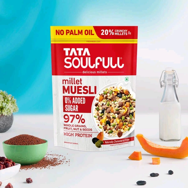 TATA Soulfull 0% added Sugar - Millet Muesli 500gm - 1 Pack