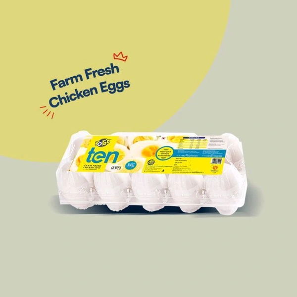 Total TEN Farm Fresh Eggs 10 Pcs