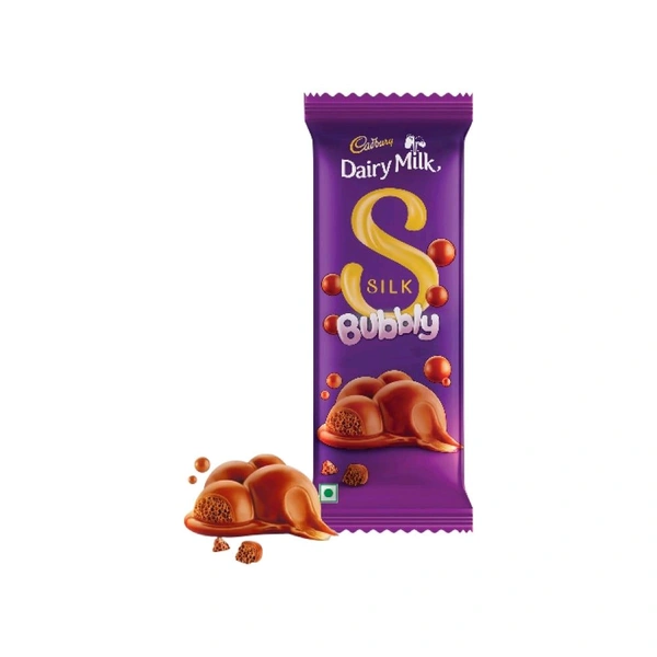 Cadbury Dairy Milk Silk Bubbly Milk Chocolate Bar 112g