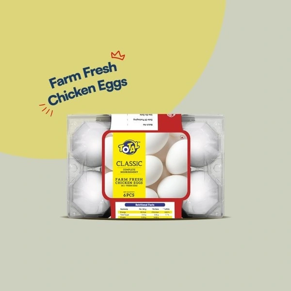 Total Classic Chicken Eggs - 6 Pcs - 6 Pcs