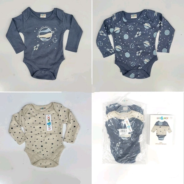 Lily And Jack Baby Romper (Pack Of 3) - 3-6 Months