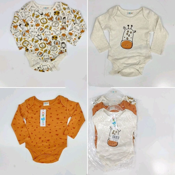Lily And Jack Baby Romper (Pack Of 3) - New Born