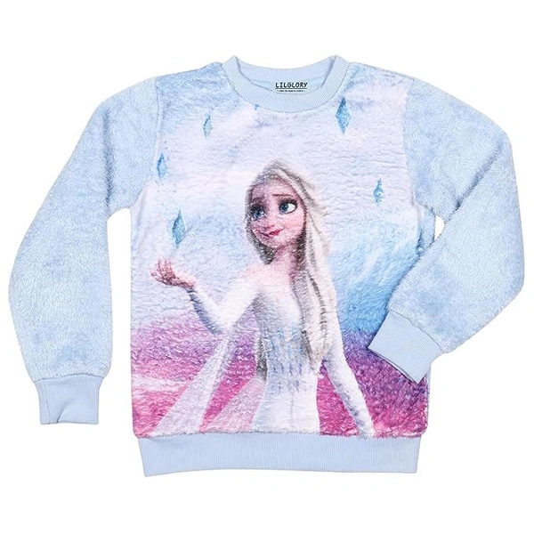 Girl's Faux Fur Sweatshirt - 2-3 yrs