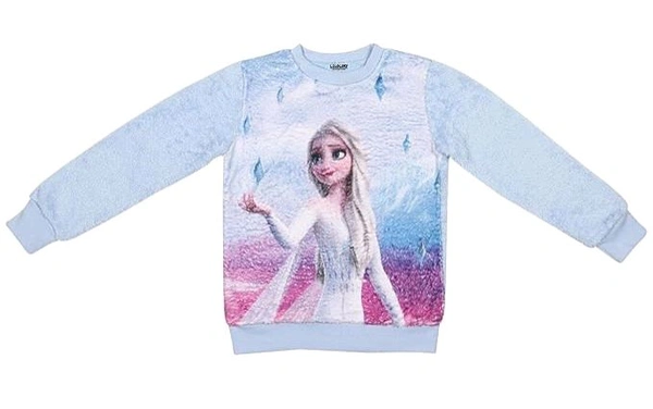 Girl's Faux Fur Sweatshirt - 2-3 yrs