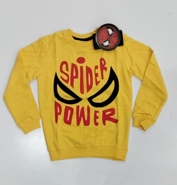 Disney Spider Man Sweat Shirt - Yellow, 7-8 yrs