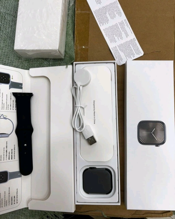 Apple Watch 10 | Latest Best Watch | All The Features | 5 Strips Are Free - Black