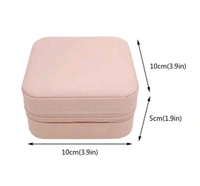 Min Jewellery Box |For Travelling| Portable Leather Finish 