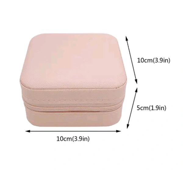 Min Jewellery Box |For Travelling| Portable Leather Finish 