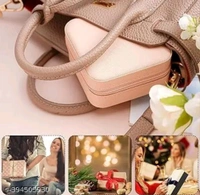 Min Jewellery Box |For Travelling| Portable Leather Finish 