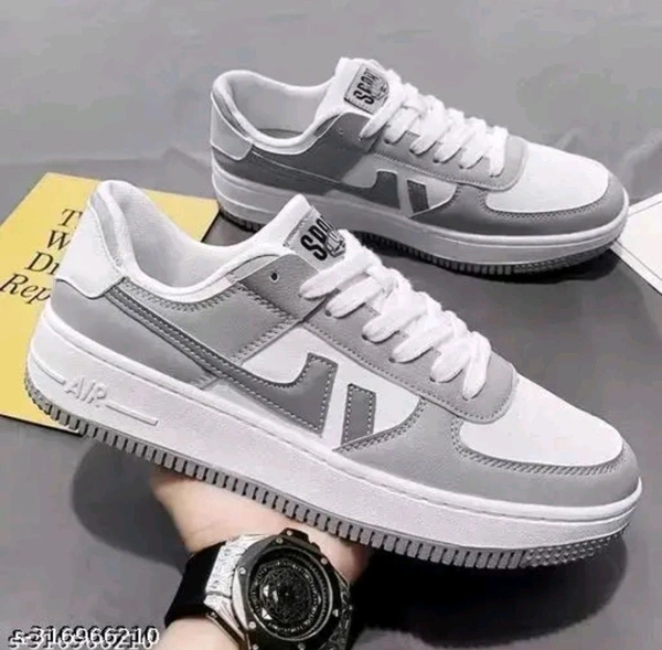Casual Shoe For Mens | Party Wear And For Rough Uses - Dove Gray, 6