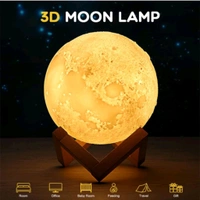 3D Moon Lamps With Attractive Colours - White