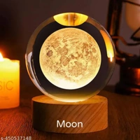 3d Crystal Moon Light Lamp - 6cm