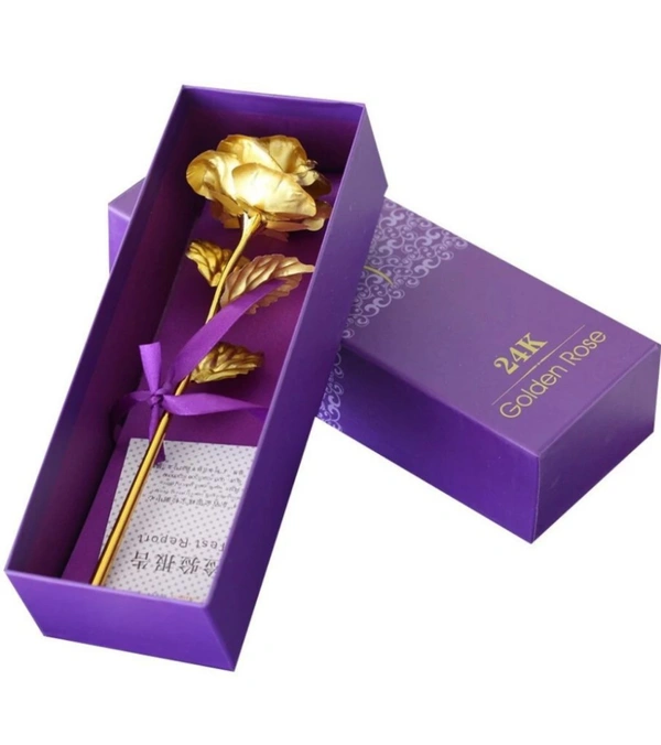 Artificial Flower Gift - Gold - 25cm, Gold