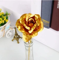 Artificial Flower Gift - Gold - 25cm, Gold
